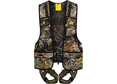 HUNTER SAFETY SYSTEMS PROSERIES SAFETY HARNESS WITH ELIMISHIELD - L/XL (175-250 LBS.), CAMO